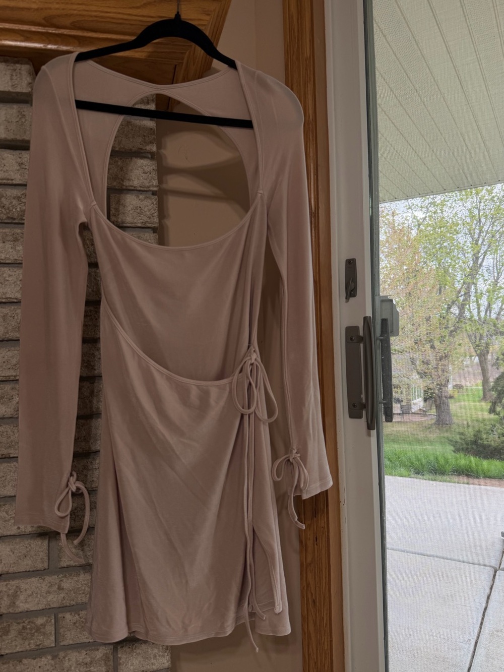 Mirror Palais Wrap Dress in Dove
